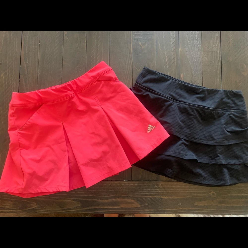 Girls golf/athletic skorts set of two